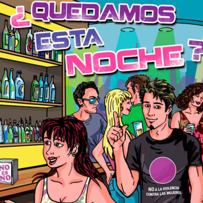 Comic "quedamos esta noche" en castellano con sortzen consultoria de igualdad de genero
